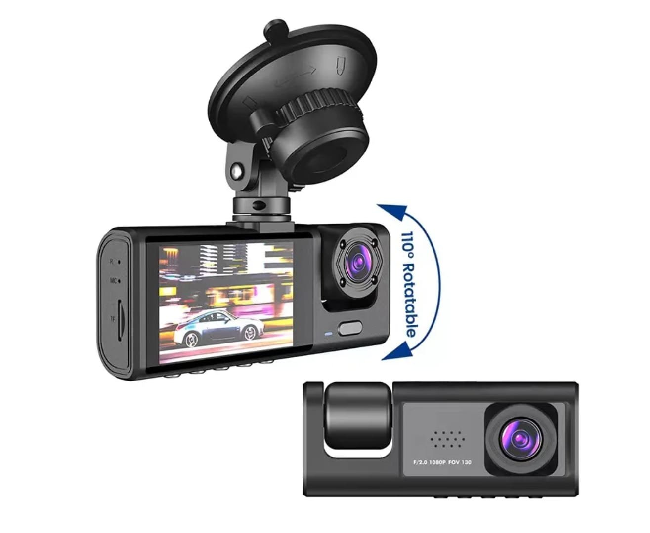 1080P Triple Lens Dash Camera